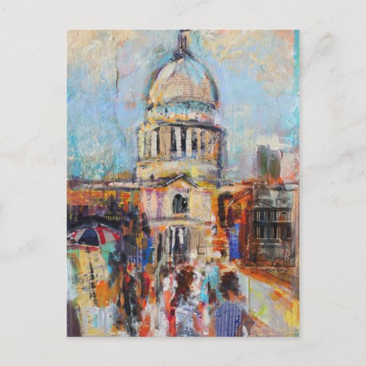 St Paul's van de Millenniumbrug Briefkaart (Voorkant)