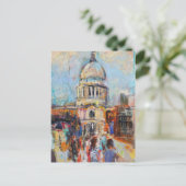 St Paul's van de Millenniumbrug Briefkaart (Staand voorkant)