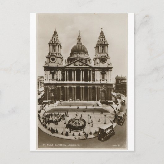 ST PAULU'S CATHEDRAL LONDEN BRIEFKAART (Voorkant)