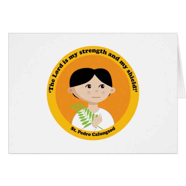 St. Pedro Calungsod (Voorkant Horizontaal)