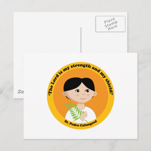 St. Pedro Calungsod Briefkaart (Voorkant / Achterkant)