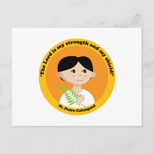 St. Pedro Calungsod Briefkaart (Voorkant)