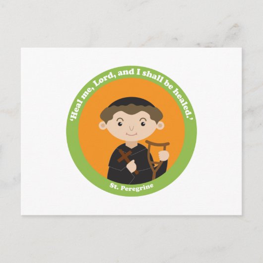 St. Peregrine Briefkaart (Voorkant)