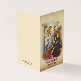 St. Peregrine Patron Cancer Patiënten Heilige Kaar Visitekaartje