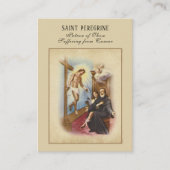 St. Peregrine Patron Saint of Cancer Heilige Kaart Visitekaartje (Voorkant)
