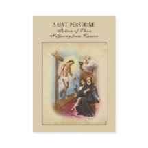 St. Peregrine Patron Saint of Cancer Heilige Kaart