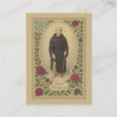 St. Peregrine Patron Saint of Cancer Heilige Kaart Visitekaartje (Voorkant)
