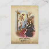 St. Peregrine Patron Saint of Cancer Heilige Kaart Visitekaartje (Voorkant)