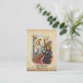 St. Peregrine Patron Saint of Cancer Heilige Kaart Visitekaartje (Staand voorkant)