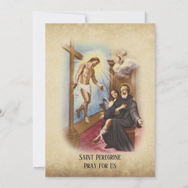St. Peregrine Patron Saint of Cancer Patiënten (Voorkant)