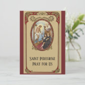 St. Peregrine Patron Saint of Cancer Patiënten (Staand voorkant)