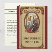 St. Peregrine Patron Saint of Cancer Patiënten (Voorkant / Achterkant)