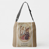 St. Peregrine Patron Saint of Cancer Patiënten Crossbody Tas (Achterkant)