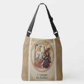 St. Peregrine Patron Saint of Cancer Patiënten Crossbody Tas (Voorkant)