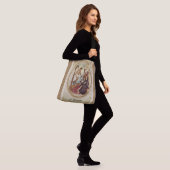 St. Peregrine Patron Saint of Cancer Patiënten Crossbody Tas (Op model)