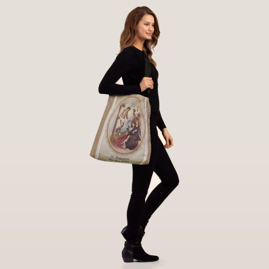 St. Peregrine Patron Saint of Cancer Patiënten Crossbody Tas (Op model)