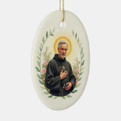 St Peregrine Waterverf Saint Portrait Keramisch Ornament (Rechts)