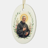 St Peregrine Waterverf Saint Portrait Keramisch Ornament (Links)