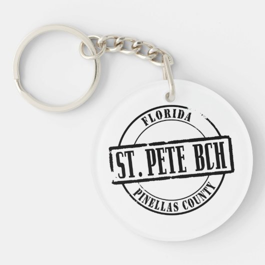 St Pete Bch Titel Sleutelhanger (Voorkant)