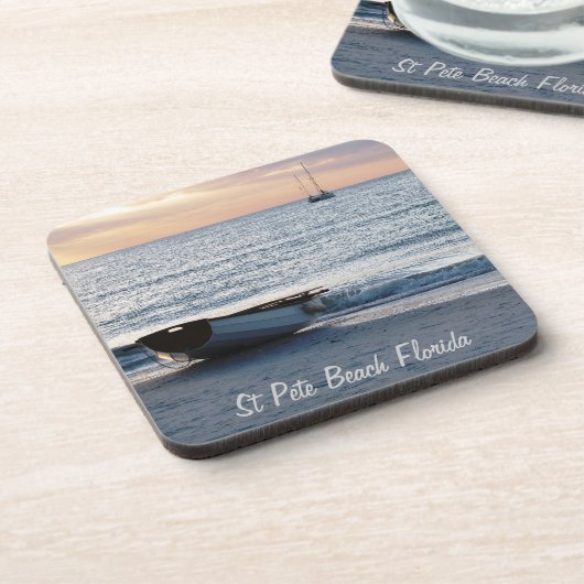 St Pete Beach FL Cork Onderzetter (Linkerzijde)