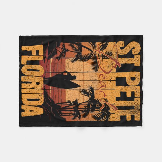 St Pete Beach  Fleece Deken (Voorkant (Horizontaal))