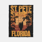 St Pete Beach Fleece Deken (Voorkant)