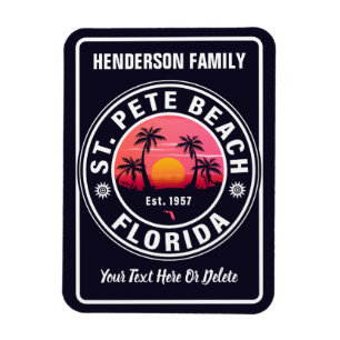 St Pete Beach Florida  atletische stijl 60s Magneet