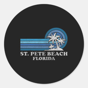 St. Pete Beach Florida  familie zomervakantie Ronde Sticker