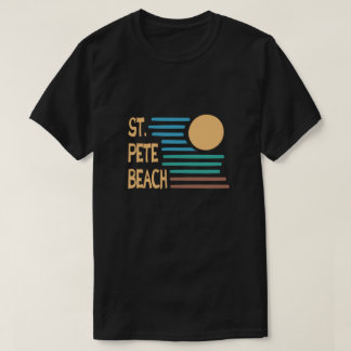 St. Pete Beach Florida geometrische zonsondergang T-shirt