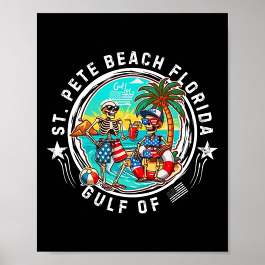 St. Pete Beach Florida Mannen en Vrouwen Poster (Voorkant)