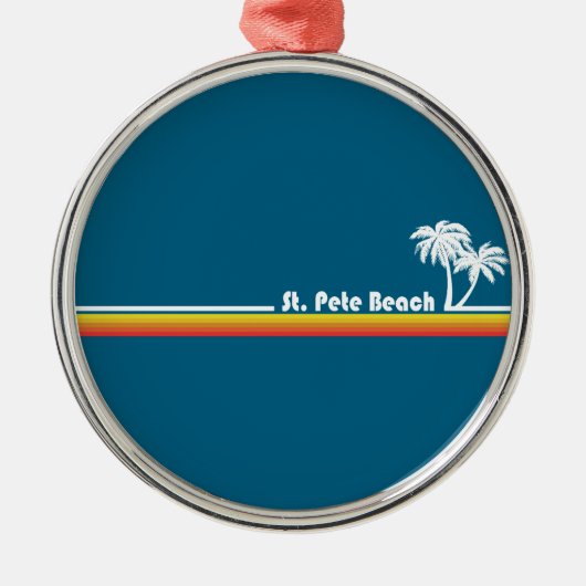 St. Pete Beach Florida Metalen Ornament (Voorkant)
