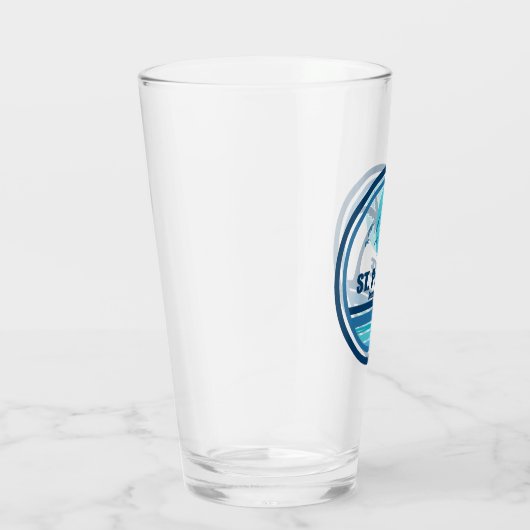 St. Pete Beach Florida Palmboom Vogels Glas (Rechts)