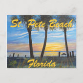 "ST. PETE BEACH FLORIDA PALMS " BRIEFKAART (Voorkant)