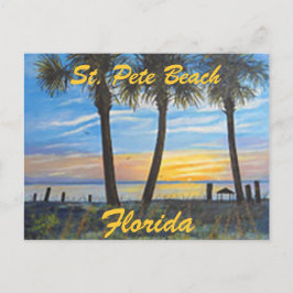 "ST. PETE BEACH FLORIDA PALMS BRIEFKAART" BRIEFKAART