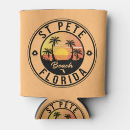 St. Pete Beach Florida Souvenir  Palm Tree Blikjeskoeler