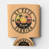 St. Pete Beach Florida Souvenir  Palm Tree Blikjeskoeler (Achterkant)