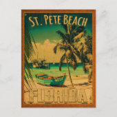 St. Pete Beach Florida Souvenir  Palm Trees Briefkaart (Voorkant)