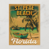 St. Pete Beach Florida Souvenir  Palm Trees Briefkaart (Voorkant)
