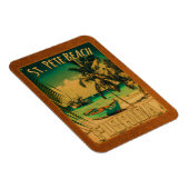 St. Pete Beach Florida Souvenir  Palm Trees Magneet (Rechterzijde)