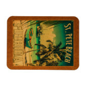 St. Pete Beach Florida Souvenir  Palm Trees Magneet (Horizontaal)