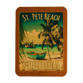 St. Pete Beach Florida Souvenir  Palm Trees Magneet (Verticaal)