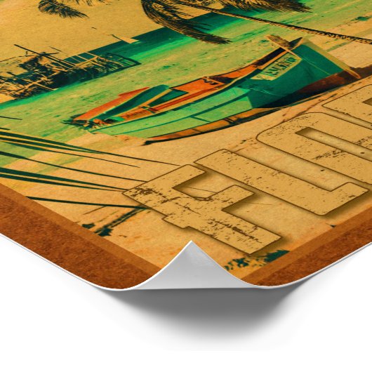 St. Pete Beach Florida Souvenir  Palm Trees Poster (Hoek)