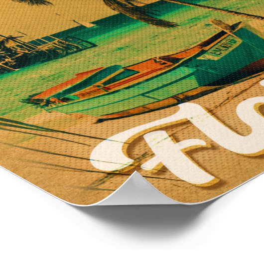 St. Pete Beach Florida Souvenir Palm Trees Poster (Hoek)