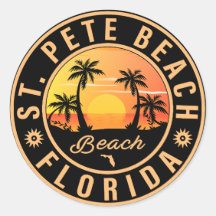 St. Pete Beach Florida Souvenir Palm Trees