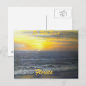"ST. PETE BEACH FLORIDA SUNSET BRIEFKAART" BRIEFKAART (Voorkant / Achterkant)
