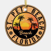 St Pete Beach Florida Sunset Paradise  Keramisch Ornament (Voorkant)