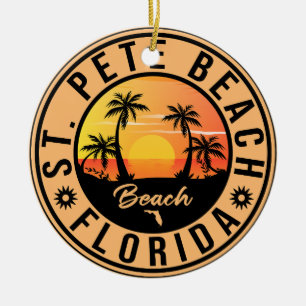 St Pete Beach Florida Sunset Paradise  Keramisch Ornament