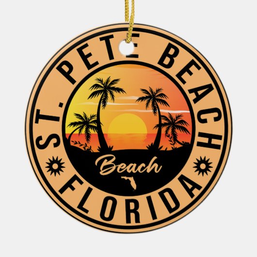 St Pete Beach Florida Sunset Paradise  Keramisch Ornament (Voorkant)