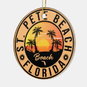 St Pete Beach Florida Sunset Paradise  Keramisch Ornament (Links)