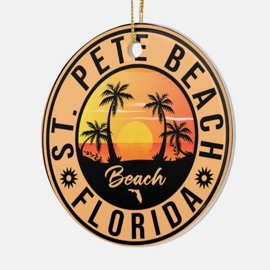 St Pete Beach Florida Sunset Paradise  Keramisch Ornament (Links)